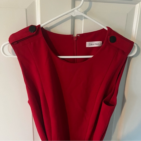 Calvin Klein red dress size 12 - Picture 5 of 7